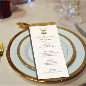 ノエル素朴クリスマスディナーパーティーメニューカード メニュー