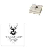 ノエル素朴クリスマス差出人住所ラバースタンプ ラバースタンプ (押印)