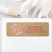 ノエル素朴ヴィンテージホリデーラベル ラベル (インサイチュ)