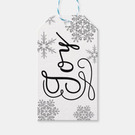 ノエル，ギフトタグ，クリスマスタグ，モダンタグ，喜び ギフトタグ (正面)