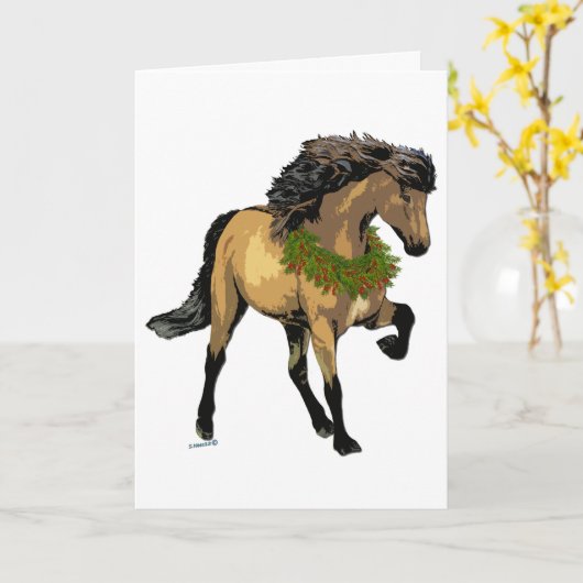 ノエル・クリスマス カード (黄色い花)