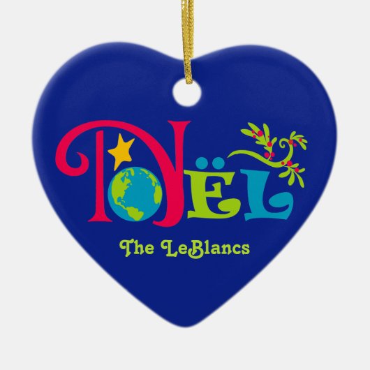 ノエル・クリスマス セラミックオーナメント (正面)