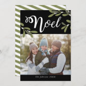 ノエル - クリスマス フォト カード (正面/裏面)