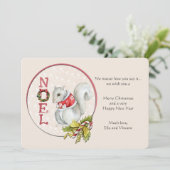 ノエル スクウィル グリーティング カード (スタンド正面)