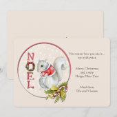 ノエル スクウィル グリーティング カード (正面/裏面)