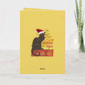 ノエル・ル・シャ・ノワール スタイリッシュな金の木 シーズンカード (裏面)