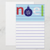 ノエル 便箋 (正面/裏面)