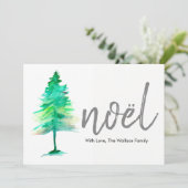 ノエル、水の色クリスマスツリー、休日 シーズンカード (スタンド正面)