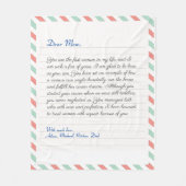 ノカスタムートの手書きラブレターメッセージ フリースブランケット (正面)