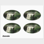 ノカルラ滝，ガッズデン，アラバマ 楕円形シール (シート)