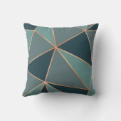 ノクターンブルーエーゲアンティール（緑がかった色）アメリカンリバーバラ金ゴールド クッション (裏面)