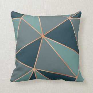 ノクターンブルーエーゲアンティール（緑がかった色）アメリカンリバーバラ金ゴールド クッション