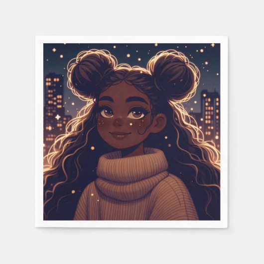 ノクターン色相 スタンダードカクテルナプキン (正面)