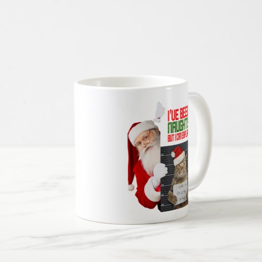 ノグシーおもしろい猫がクリスマスの七面鳥を盗んだ コーヒーマグカップ (正面右)