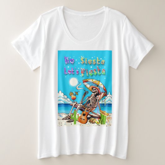 ノシエスタレッツフィエスタ プラスサイズTシャツ (デザイン正面)