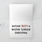 ノシンお尻アボストンテリアクリスマス シーズンカード (内部)