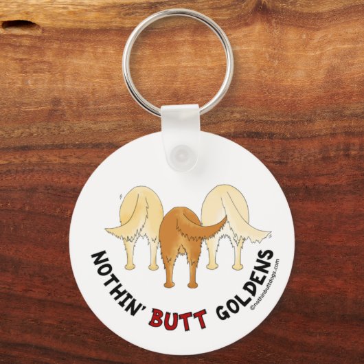ノシンお尻ゴルデンス キーホルダー (正面)