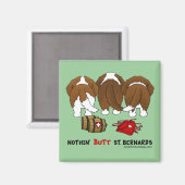 ノシンお尻セントバーンナーズ マグネット (正面/裏面)