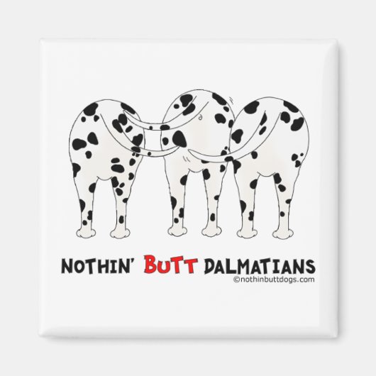 ノシンお尻ダルマティア マグネット (正面)