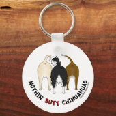 ノシンお尻チワハス キーホルダー (正面)