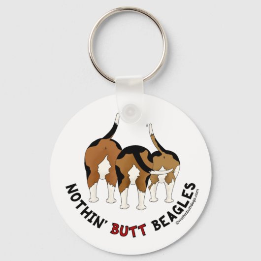 ノシンお尻ビーグル キーホルダー (正面)