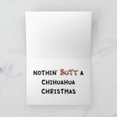 ノシンお尻Aチワワクリスマス シーズンカード (内部)