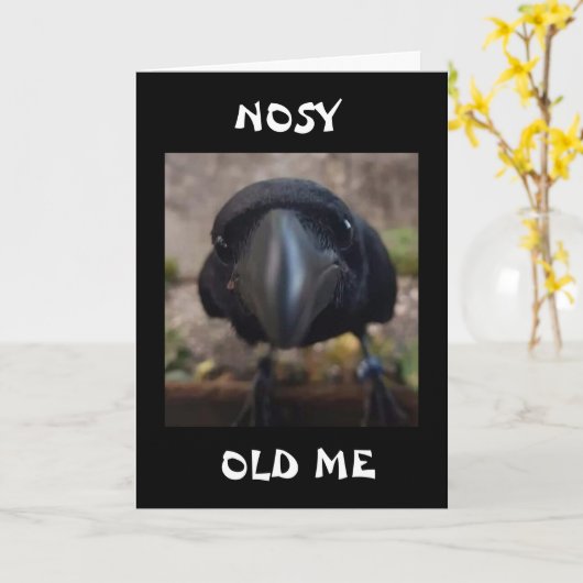 ノシークロウは「君の誕生日か？」と言う。 カード (黄色い花)