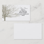 ノスタルジアの木の名刺 名刺 (正面/裏面)