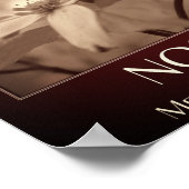 ノスタルジアセピアドグウッド花 ポスター (角)