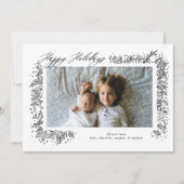 ノスタルジックかわいらしオーナメントガーランドホリデイ シーズンカード (正面)