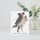 ノスタルジックなウェディングデイ カップル アニバーサリー インビテーションズ 招待状 (スタンド正面)