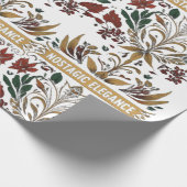 ノスタルジックなエレガンス引用文ラッピングシート ラッピングペーパー (角)