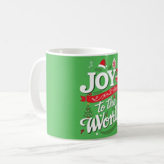 ノスタルジックなクリスマスのためのヴィンテージマグス コーヒーマグカップ (正面左)