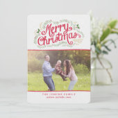 ノスタルジックなクリスマスホリデーカード シーズンカード (スタンド正面)