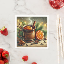 ノスタルジックなクリスマスマーケットマルチワインデクーページ スタンダードカクテルナプキン