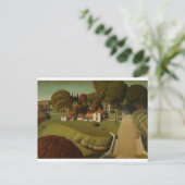 ノスタルジックなグラント絵画ウッズのはがき ポストカード (スタンド正面)