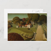 ノスタルジックなグラント絵画ウッズのはがき ポストカード (正面/裏面)