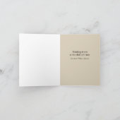 ノスタルジックなデコシートミュージック悔やみや弔慰カード カード (内部)