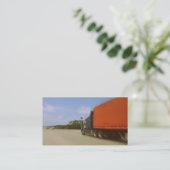 ノスタルジックなトラックの運転手葬儀の記念カード 名刺 (スタンド正面)