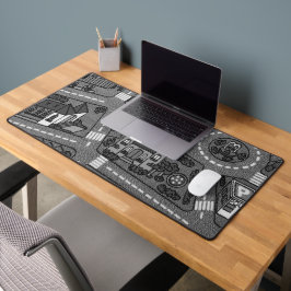 ノスタルジックなトラックカーカーロード、90s小児期 デスクマット