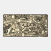 ノスタルジックなトラックカーカーロード、90s小児期 デスクマット (正面)