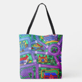 ノスタルジックなトラックカーペットカーロード, 90sノスタルジア トートバッグ (裏面)