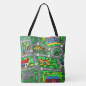 ノスタルジックなトラックカーペットカーロード， 90sノスタルジア トートバッグ (裏面)