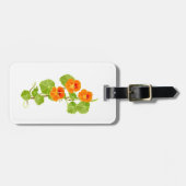 ノスタルジックなナスタチウム ラゲッジタグ (正面横)