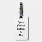 ノスタルジックなナスタチウム ラゲッジタグ (裏面縦)