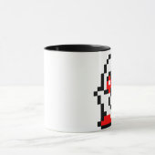 ノスタルジックなピクセルNES幽霊のマグ マグカップ (中央)