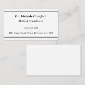 ノスタルジックなヘルスケアプロフェッショナル名刺 名刺 (正面/裏面)