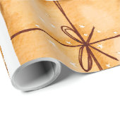ノスタルジックな冬のシナモン パイン クリスマス ラッピングペーパー (ロールコーナー)