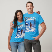 ノスタルジックな孤独 – 90sアニメ冬の美学 tシャツ (ユニセックス)