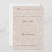 ノスタルジックな招待状: 記憶-ビクトリアンな女の子 招待状 (裏面)